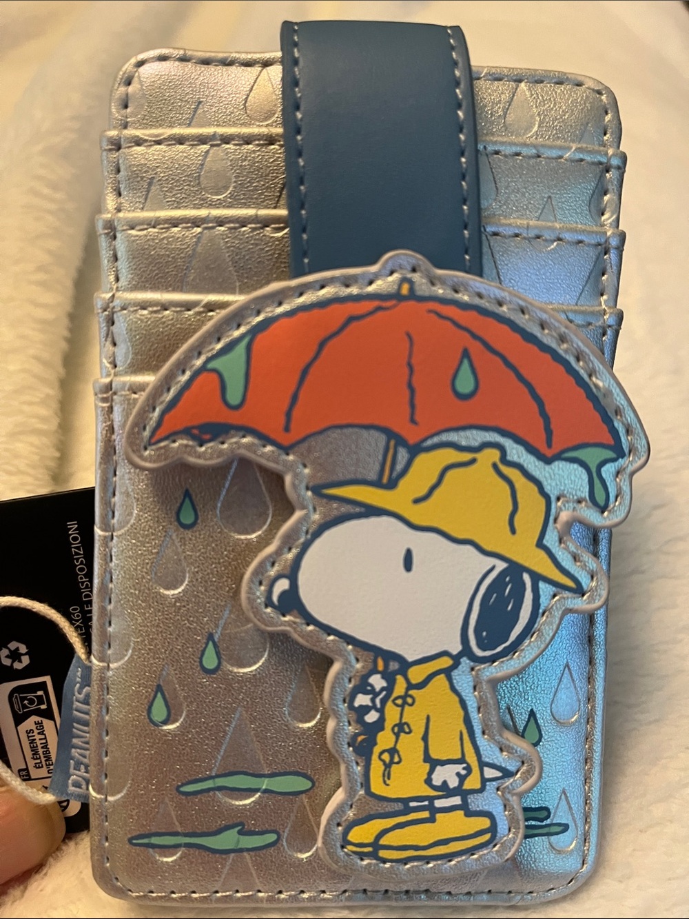 Loungefly Wallet Peanuts Snoopy Rainy Day Cardholder ID